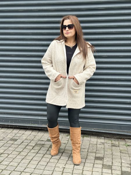 Buklet hırka kaban